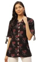 COTLAND Fashions Jaipuri Cotton Casual Printed Collar Shirt for Women
