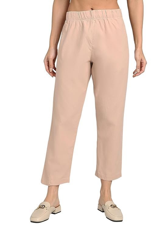 Alan Jones Clothing Women's Relaxed Fit Mid Rise Pants