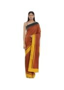 Satya Paul Women's Woven Silk Saree With Blouse Piece (8907544802744_Red)